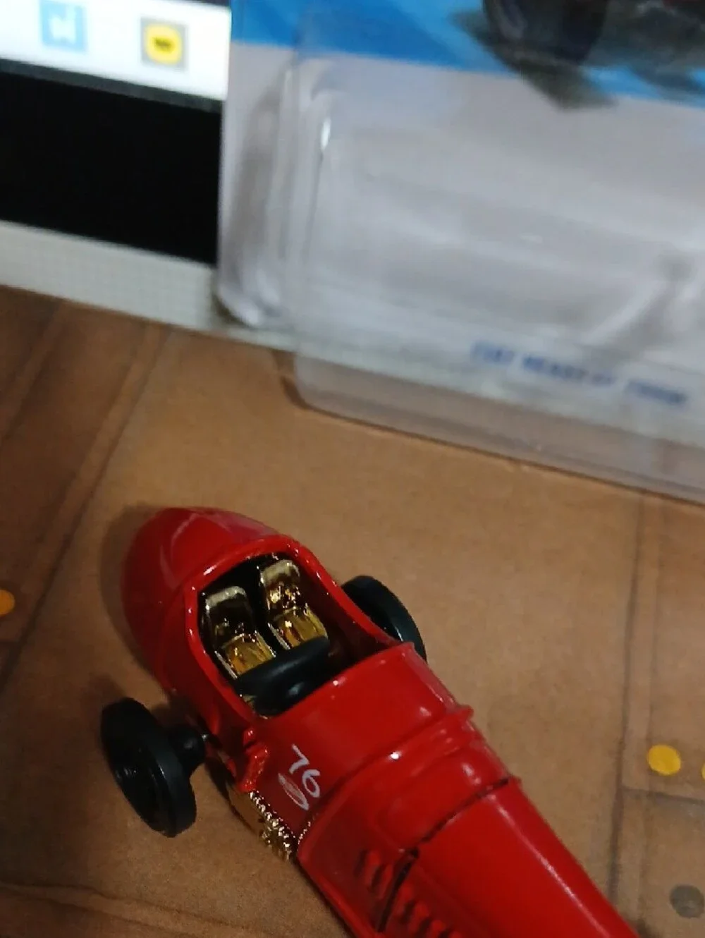 Red & Gold Fiat Beast of Turin Toy Car Keychain
